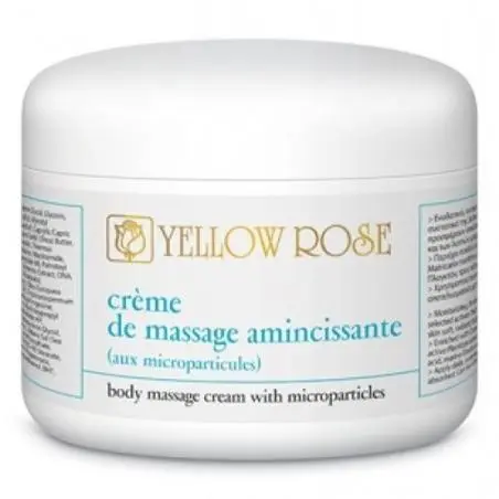 Массажный крем с AHA-кислотами для эксфолиации и похудения тела, Yellow Rose Creme de Massage Amincissante