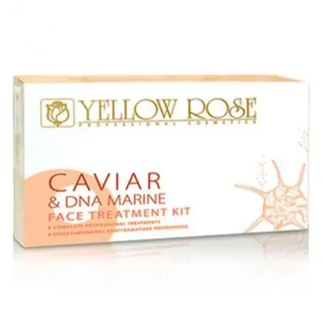 Набор для лица с экстрактом икры и морской ДНК, Yellow Rose Caviar & DNA Marine Face Treatment Kit