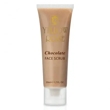 Энергетический шоколадный скраб с экстрактом какао, маслами жожоба и ромашки для лица, Yellow Rose Chocolate Face Scrub