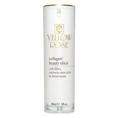 Сыворотка с морским коллагеном для заполнения морщин на коже лица, Yellow Rose Collagen² Beauty Elixir