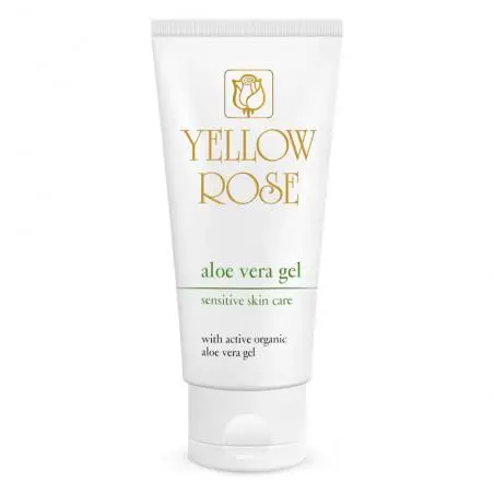 Увлажняющий и смягчающий гель с органическим алоэ вера для чувствительной кожи лица, Yellow Rose Gel Aloe Vera