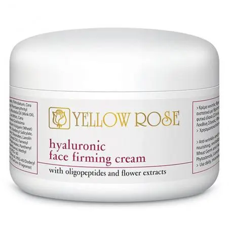 Лифтинг-крем с гиалуроновой кислотой, олигопептидами и витаминами для лица, Yellow Rose Hyaluronic Face Firming Cream