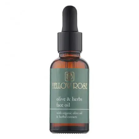 Живильна олія для обличчя з органічною оливковою олією, Yellow Rose Olive & Herbs Face Oil
