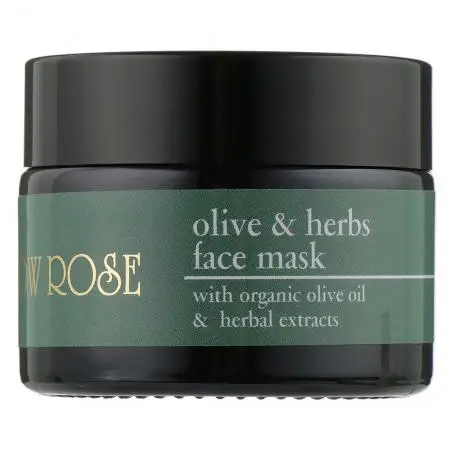 Натуральна зволожуюча та живильна крем-маска для обличчя, Yellow Rose Olive & Herbs Face Mask