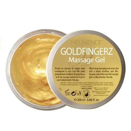 Гель «Золотые пальчики» для релаксирующего массажа тела, Heliabrine Helixience Goldfingerz Massage Gel