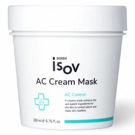 Противовоспалительная, антибактериальная маска для проблемной кожи лица, Isov Sorex AC Cream Mask