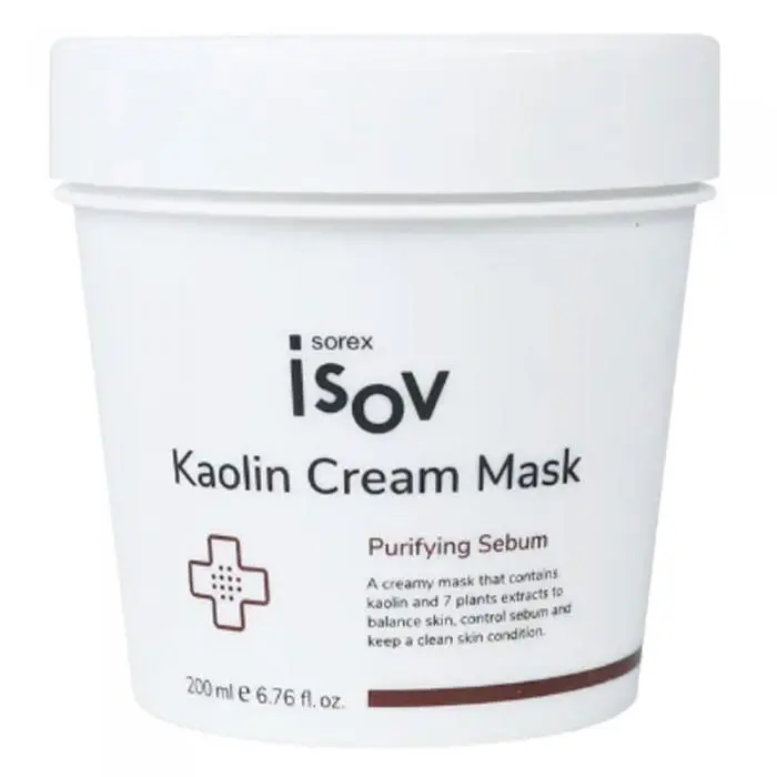 Сливочная маска для баланса жирной и себорейной кожи лица, Isov Sorex Kaolin Cream Mask