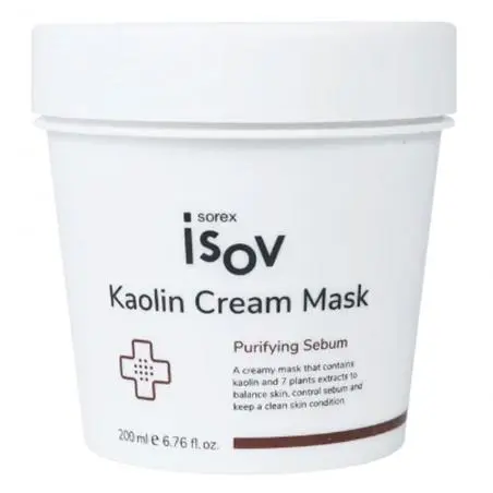 Сливочная маска для баланса жирной и себорейной кожи лица, Isov Sorex Kaolin Cream Mask