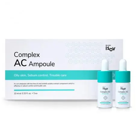 Сироватка для миттєвого зняття запалення та лікування акне на шкірі обличчя, Isov Sorex Complex AC Ampoule