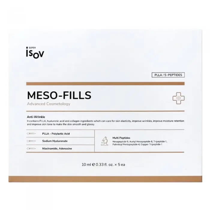 Сыворотка для осветление, упругости и устранение морщин на коже лица, Isov Sorex Meso-Fills