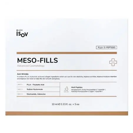 Сыворотка для осветление, упругости и устранение морщин на коже лица, Isov Sorex Meso-Fills