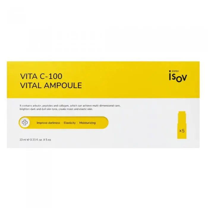 Сироватка-концентрат із вітаміном С для шкіри обличчя, Isov Sorex Vita C-100 Vital Ampoule