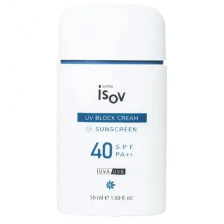 Противоотечный солнцезащитный крем для лица, Isov Sorex UV Block Cream SPF40++