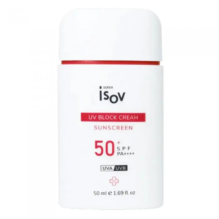 Солнцезащитный матовый крем для лица, Isov Sorex UV Block Cream SPF50++++