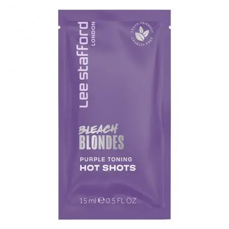 Тонирующее фиолетовые апмулы для осветленных волос, Lee Stafford Ice Purple Toning Hot Shots