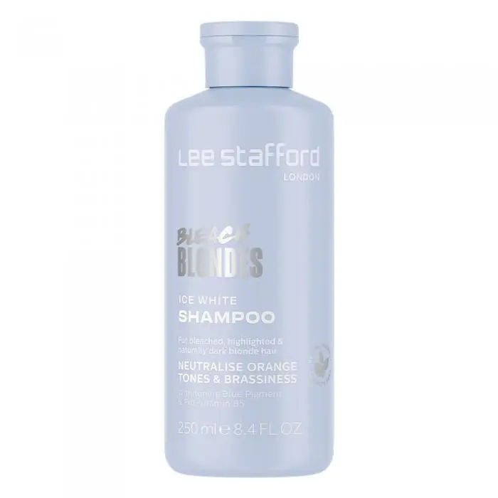 Шампунь із синім пігментом для світлого волосся, Lee Stafford Bleach Blondes Ice White Toning Shampoo