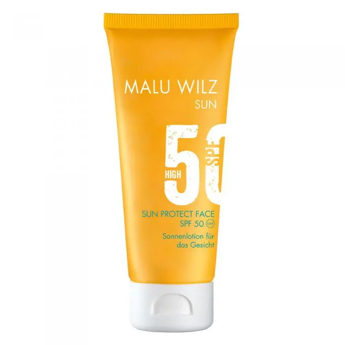 Відновлюючий сонцезахисний лосьйон для обличчя, Malu Wilz Sun Protect Face SPF50