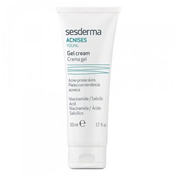 Відновлюючий гель-крем для молодої проблемної шкіри обличчя, Sesderma Acnises Young Gel Cream