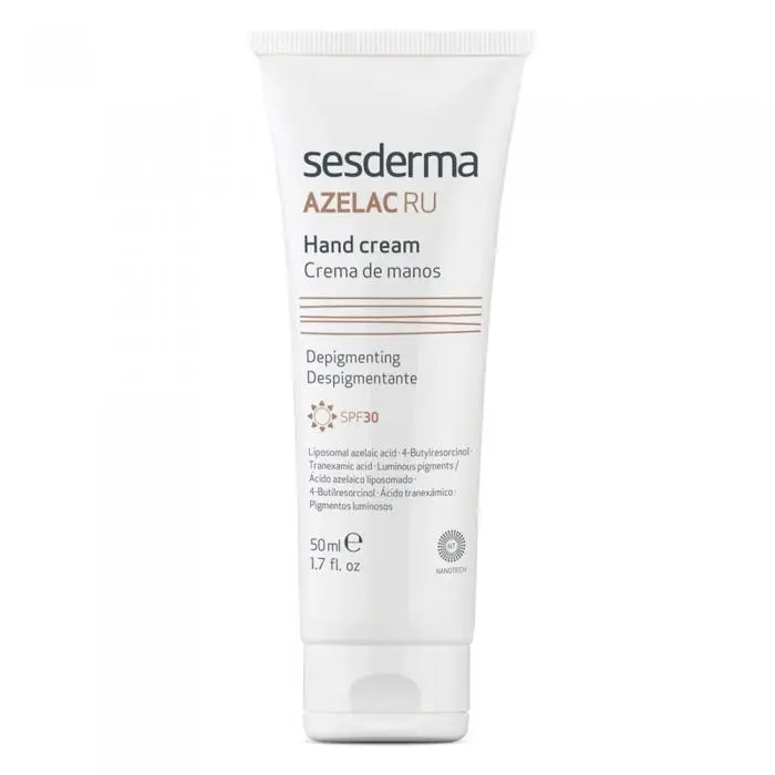 Депігментуючий сонцезахисний крем для рук, Sesderma Azelac RU Hand Cream SPF30