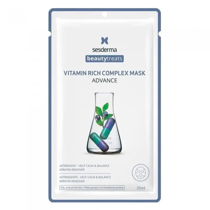 Восстанавливающая маска с витаминным комплексом для кожи лица, Sesderma Beauty Treats Vitamin Rich Complex Mask