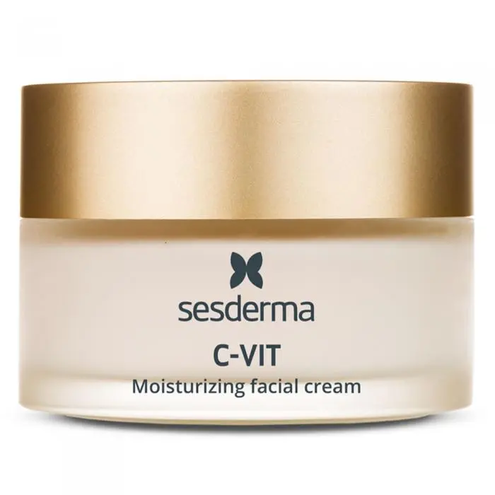Антивіковий зволожуючий крем проти зморшок для шкіри обличчя, Sesderma C-Vit Moisturizing Facial Cream
