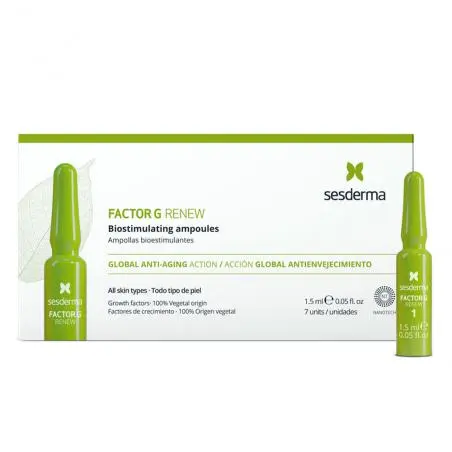 Биостимулирующее средство в ампулах для кожи лица, Sesderma Factor G Renew Biostimulating Ampoules