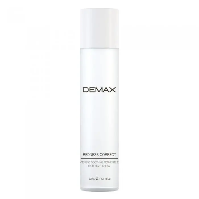 Успокаивающий ночной крем-корректор для кожи лица с куперозом, Demax Anti-Couperose Anti-Redness Cream Rich Night Refine