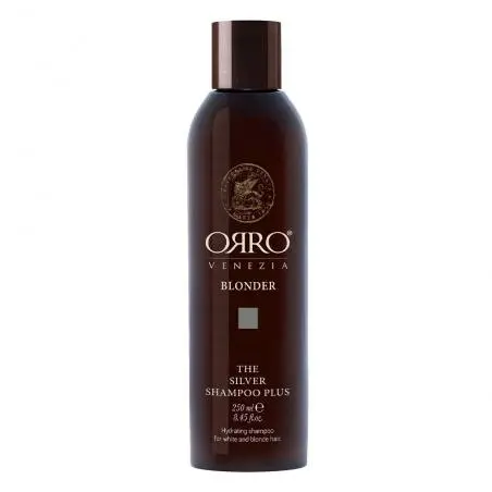 Серебряный шампунь для светлых волос с более интенсивным пигментом, Orro Blonder Silver Shampoo Plus