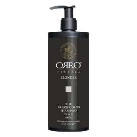 Шампунь для предотвращения желтизны на светлых волосах, Orro Blonder Black Shampoo
