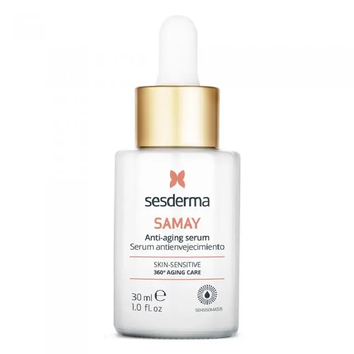 Антивікова ліпосомальна сироватка для чутливої ​​шкіри обличчя, Sesderma Samay Anti-Aging Serum for Sensitive Skin