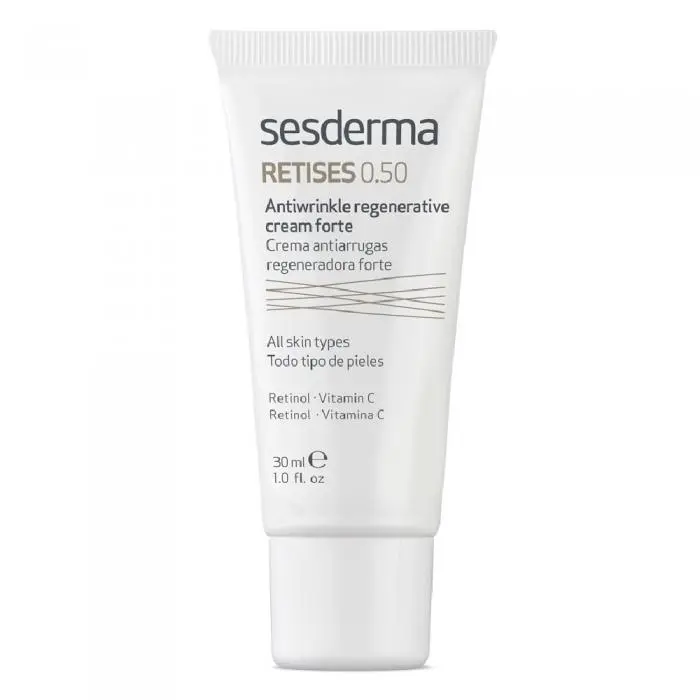 Регенеруючий крем для обличчя проти зморшок з 0,5% ретинолу, Sesderma Retises Antiwrinkle Regenerative Cream Forte 0,5%