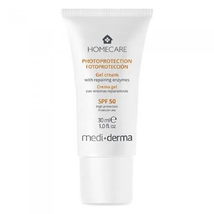 Сонцезахисний крем-гель з ензимами для обличчя, Mediderma Photoprotection Gel Cream with Repairing Enzymes SPF50