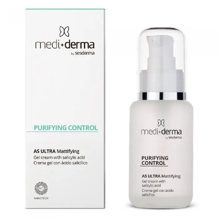 Себорегулюючий крем-гель для обличчя з матуючим ефектом, Mediderma Purifying Control AS Ultra Mattifying Gel Cream