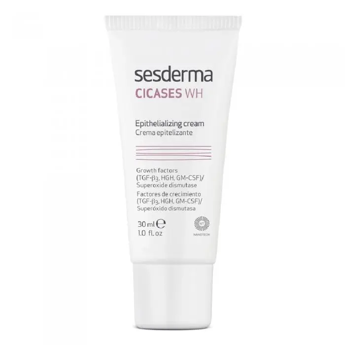Епітелізуючий крем для відновлення шкіри обличчя після косметичних процедур, Sesderma Cicases WH Epithelializing Cream
