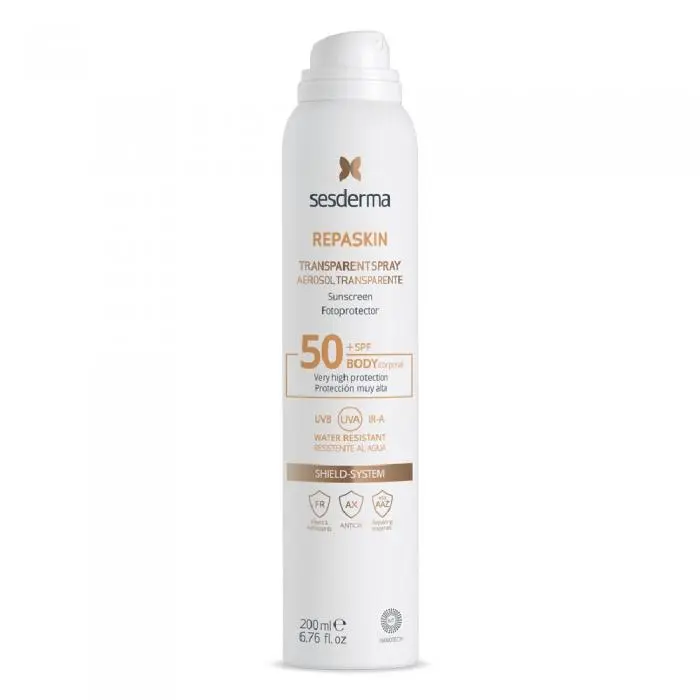 Сонцезахисний прозорий спрей для тіла, Sesderma Repaskin Transparent Spray Body Sunscreen SPF50