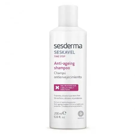 Антивозрастной шампунь для волос, Sesderma Seskavel Time Stop Anti-Ageing Shampoo