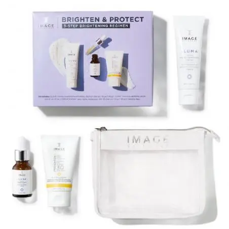 Набор для осветления и защиты кожи лица, Image Skincare Brighten & Protect Kit 3-Step Brightening Regimen