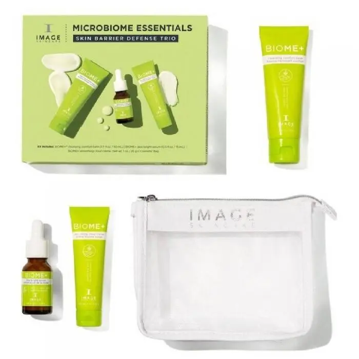Набір для підтримки захисту шкіри обличчя, Image Skincare Facial Set Microbiome Essentials Skin Barrier Defense Trio