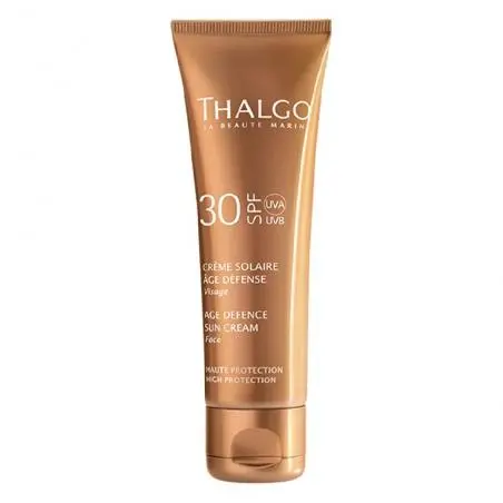 Гиалуроновый солнцезащитный крем для лица, Thalgo Age Defence Sun Cream SPF30