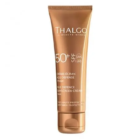 Гіалуроновий сонцезахисний крем для обличчя, Thalgo Age Defence Sunscreen Cream SPF50