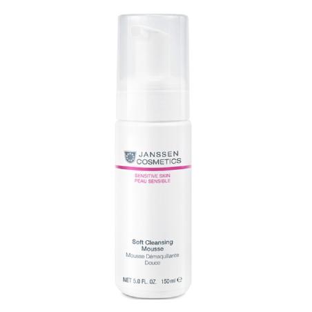 Нежный очищающий мусс для чувствительной кожи лица, Janssen Cosmetics Sensitive Skin Soft Cleansing Mousse