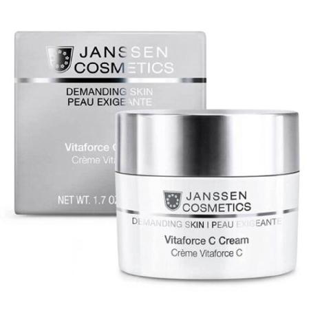 Регенерирующий крем с витамином С для лица, Janssen Cosmetics Demanding Skin Vitaforce C Cream