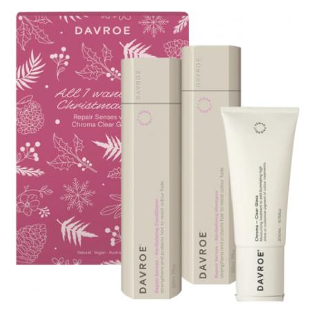Набор средств для восстановления волос, Davroe Christmas Repair Trio