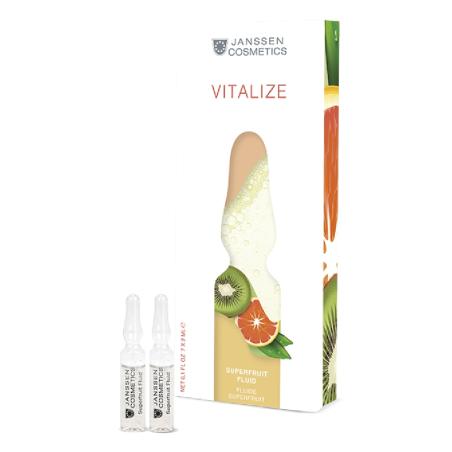 Фруктові ампули з вітаміном С для шкіри обличчя, Janssen Cosmetics Ampoules Superfruit Fluid