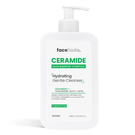 Увлажняющее средство с керамидами для очищения кожи лица, Face Facts Ceramide Hydrating Gentle Cleanser