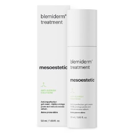Ночной крем-гель для жирной кожи лица с акне, Mesoestetic Blemiderm Treatment