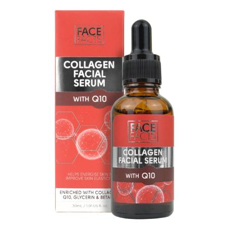 Сировотка для шкіри обличчя з колагеном та коензимом Q10, Face Facts Collagen & Q10 Facial Serum