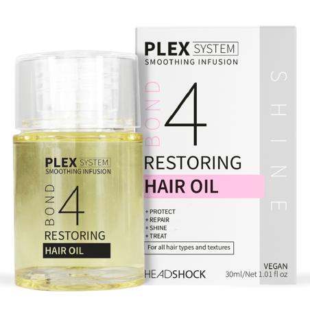 Відновлююча олія для волосся №4, HeadShock Plex System Restoring Hair Oil