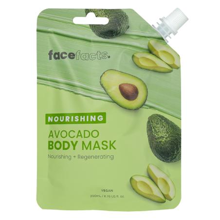 Живильна грязьова маска для тіла «Авокадо», Face Facts Nourishing Avocado Body Mask