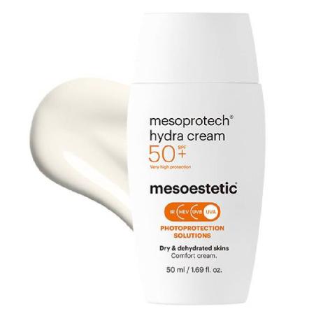 Солнцезащитный крем для сухой и обезвоженной кожи лица, Mesoestetic Mesoprotech Hydra Cream SPF50